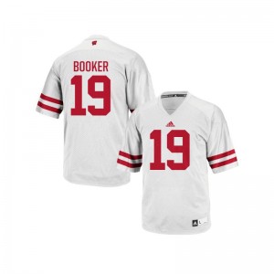 Wisconsin Badgers Titus Booker Jerseys Mens Authentic White Jerseys